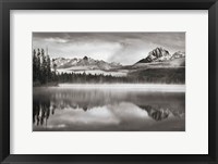 Framed Little Redfish Lake Morning I