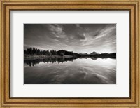 Framed Oxbow Bend sunset Grand Teton National Park