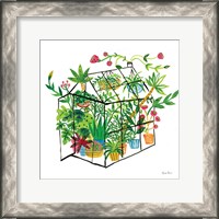 Framed 'Greenhouse Blooming V' border=