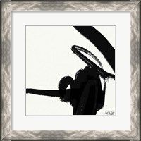 Framed 'Black and White Abstract II' border=