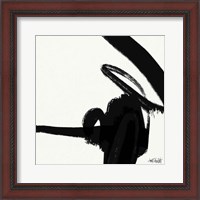 Framed 'Black and White Abstract II' border=