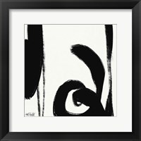 Framed 'Black and White Abstract IV' border=