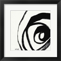 Framed Black and White Abstract III