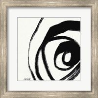Framed 'Black and White Abstract III' border=