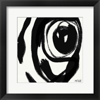 Framed Black and White Abstract I