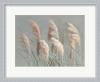 Framed Pampas Grasses on Gray