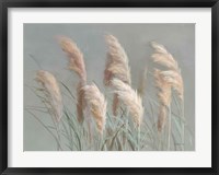 Framed Pampas Grasses on Gray