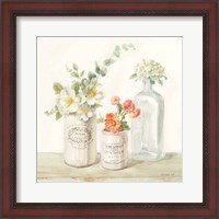 Framed Marmalade Flowers III