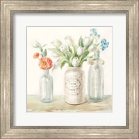 Framed Marmalade Flowers II