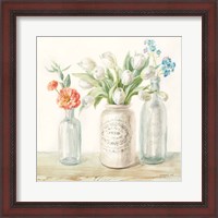 Framed Marmalade Flowers II