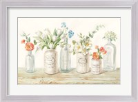 Framed Marmalade Flowers I