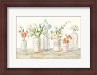 Framed Marmalade Flowers I