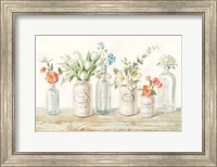 Framed Marmalade Flowers I