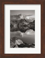 Framed Sawtooth Lake Sawtooth Mountains Idaho