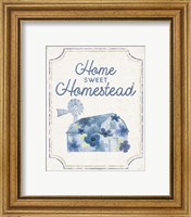 Framed 'Country Cottage Field XXI Flowers' border=