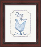 Framed 'Country Cottage Field XXIV Wash' border=