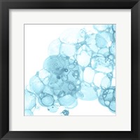 Framed Bubble Square Aqua II