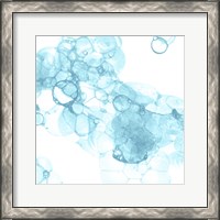 Framed Bubble Square Aqua IV