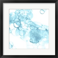 Framed Bubble Square Aqua IV