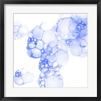 Framed Bubble Square Blue I
