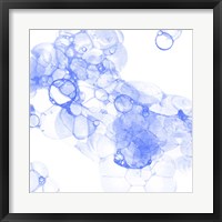 Framed Bubble Square Blue IV