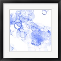 Framed Bubble Square Blue IV