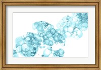 Framed Bubblescape Aqua I