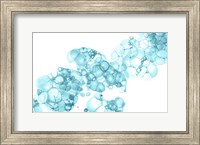 Framed Bubblescape Aqua I