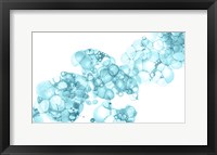 Framed Bubblescape Aqua I