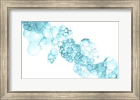 Framed Bubblescape Aqua II