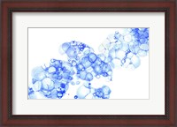 Framed Bubblescape Blue I