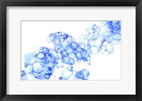 Framed Bubblescape Blue I