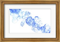 Framed Bubblescape Blue II