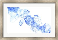 Framed Bubblescape Blue II