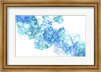 Framed Bubblescape Aqua & Blue I