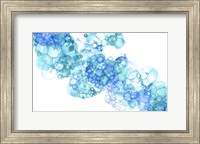 Framed Bubblescape Aqua & Blue I