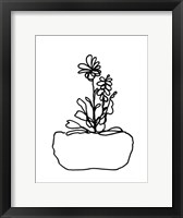 Hand Sketch Flowerpot II Framed Print