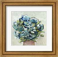 Framed Vase of Blues