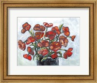Framed Handpicked Poppies