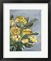 Yellow Farmhouse Bouquet portrait II Framed Print