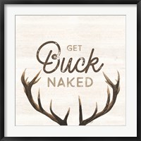 Framed Bath Art I-Buck Naked