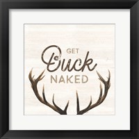 Framed Bath Art I-Buck Naked