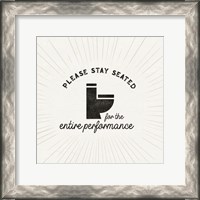 Framed Bath Art VIII-Stay Seated
