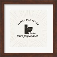 Framed Bath Art VIII-Stay Seated