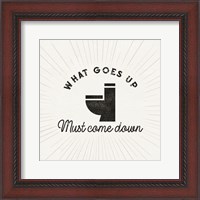 Framed Bath Art IX-What Goes Up