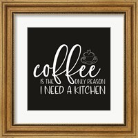 Framed Kitchen Art I-Coffee