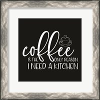 Framed Kitchen Art I-Coffee