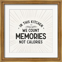 Framed Kitchen Art III-Count Memories