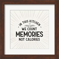 Framed Kitchen Art III-Count Memories