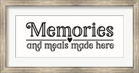 Framed Kitchen Art panel I-Memories